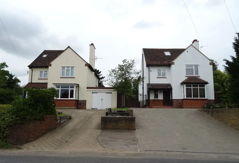 Houses on Hallingbury Road, Bishop's Stortford. East Herts sends the bill but keeps £207.03 of the £2,413.91 a Band D household pays